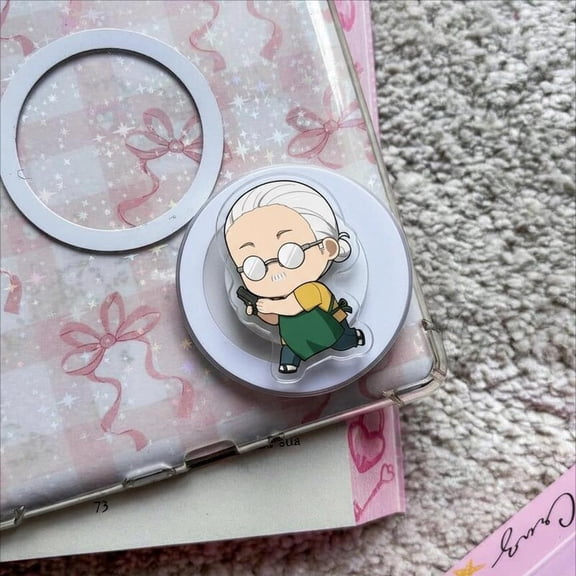 Kawaii Shooter MagSafe Phone Grip, Anime Character , Funny Cartoon Phone Stand, Gift for Anime Fans