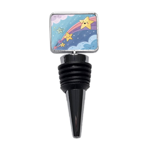 Kawaii Shooting Stars In Space Wine Bottle Stopper Cap Plug