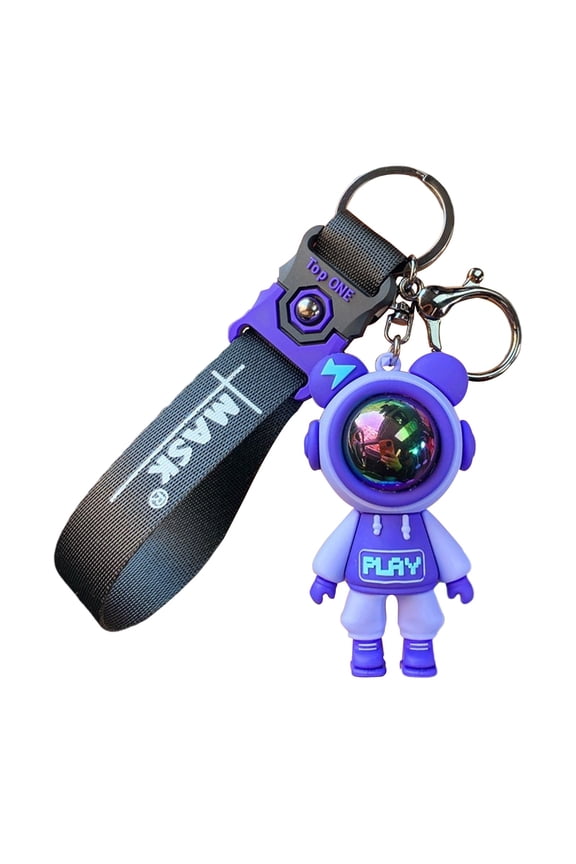 Kawaii Squishy Keychain Cute Silicone Keychain Key Ring Holder Flexible Bag Charm Accessory for Keys, Backpacks, Gift for Friends