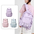 thumbnail image 1 of Kawaii Star Pattern Student Backpack, Fashion Large Storage Shoulder Bag, Adjustable Strap Casual Backpack for Teen Girls, High School, Campus Life and Weekend Outdoor Trips,Pink, 1 of 8