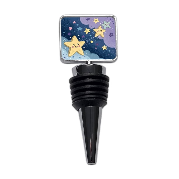 Kawaii Stars In Space Wine Bottle Stopper Cap Plug