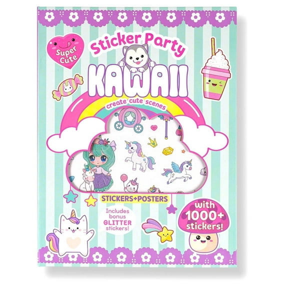 Kawaii Sticker Party, (Paperback)