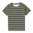thumbnail image 1 of Kawaii Striped Casual Shirts for Children Boy Girl Summer Fall Short Sleeve Boat Neck Spandex Print Tops Blouses Shirts Kid 2026 Clothing, 1 of 8