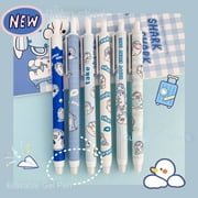 Kawaii Student Writing Stationery School Supplies Color Random Easy-to-erase Pen Magical Friction Pen Plastic Blue Press Erasable Gel Pen 9