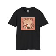 Kawaii Sushi Cat Hoodie & T-Shirt   Cute Anime Chibi Cat Eating Sushi