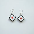 thumbnail image 1 of Kawaii Sushi Pizza Cake Pudding Nigiri Food Earrings Miniature Jewelry Gifts, 1 of 1