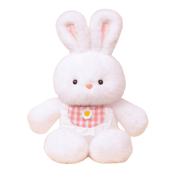 Kawaii Teddy Bear Stuffed Animal 20'' Soft Scarf Plush Rabbit Toy Plush Throw Pillow Gifts for Kids