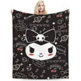 thumbnail image 1 of Kawaii Throw Blanket Anime Collage Blanket Throw Blanket Kuromis Soft Micro Fleece Fuzzy Travel Blanket for Bedroom Living Room Couch Office Car Gift for Women Men All Season 40x30 in, 1 of 18