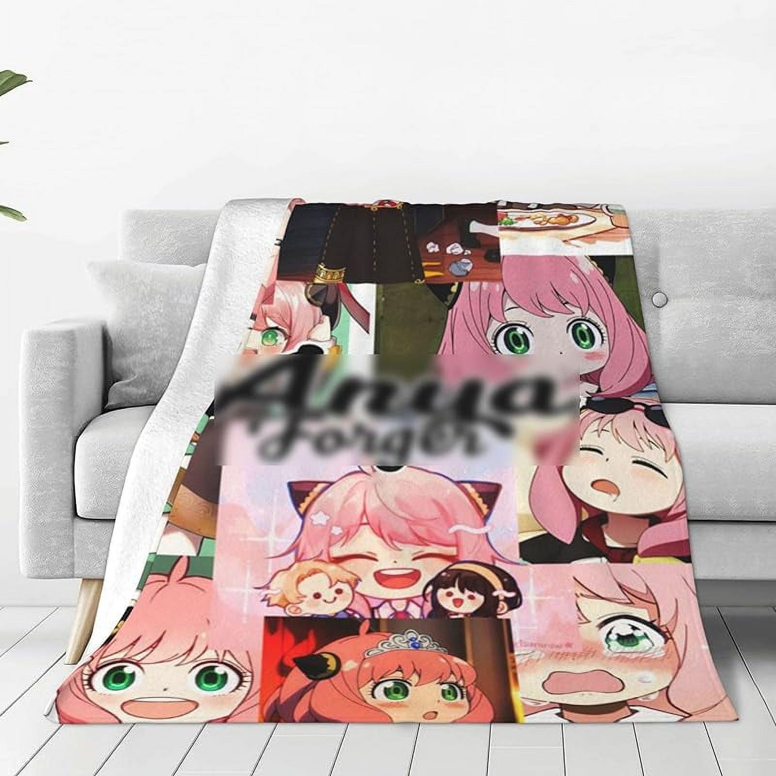 Kawaii Throw Blanket for Women Cartoon Thick Soft Blanket Suitable for