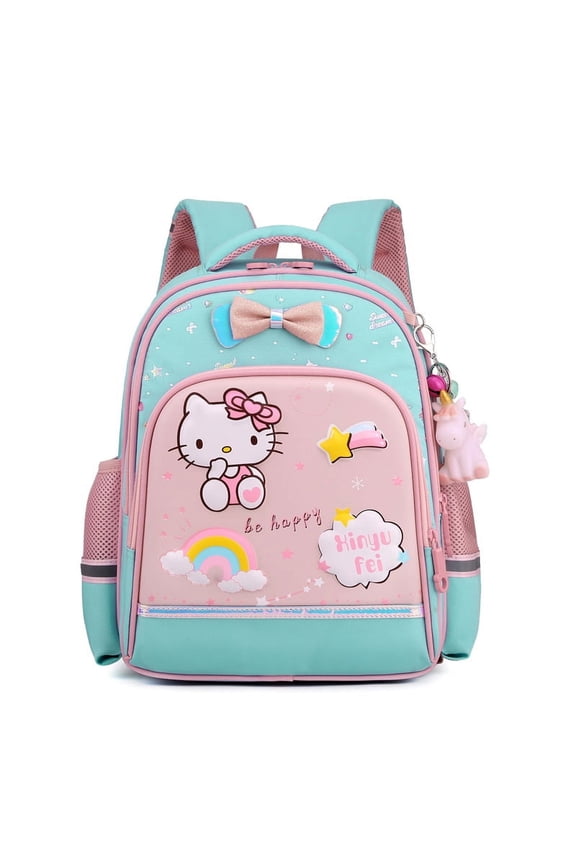 Kawaii Trolley Schoolbag Sanrios Anime New Large Capacity Bag Waterproof Bags Rolling Backpack with Wheel