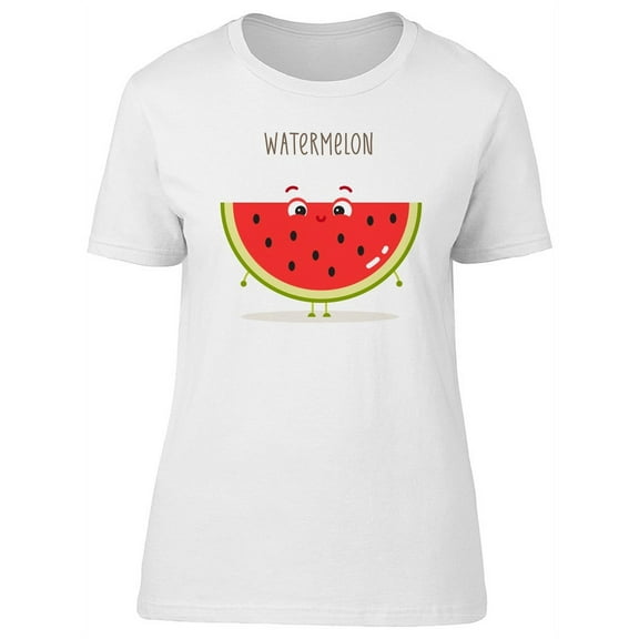 Kawaii Watermelon, Cute T-Shirt Women -Image by Shutterstock, Female Large