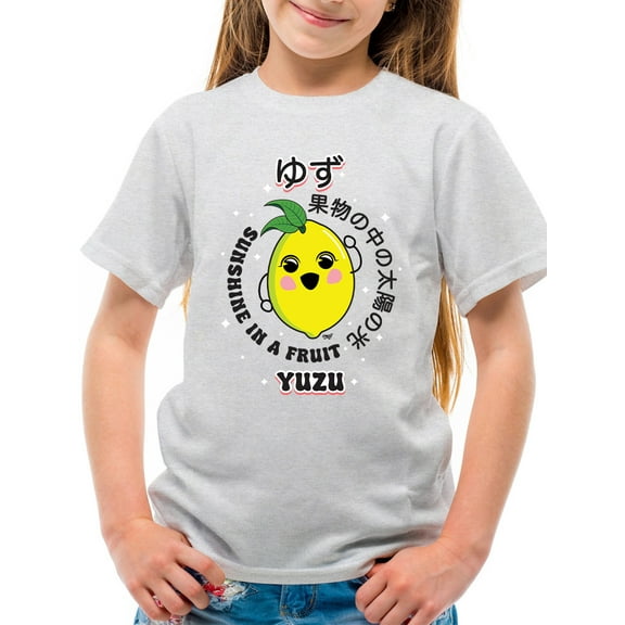 Kawaii Yuzu Citrus - Japanese Fruit Emoji Graphic Youth's T-shirt
