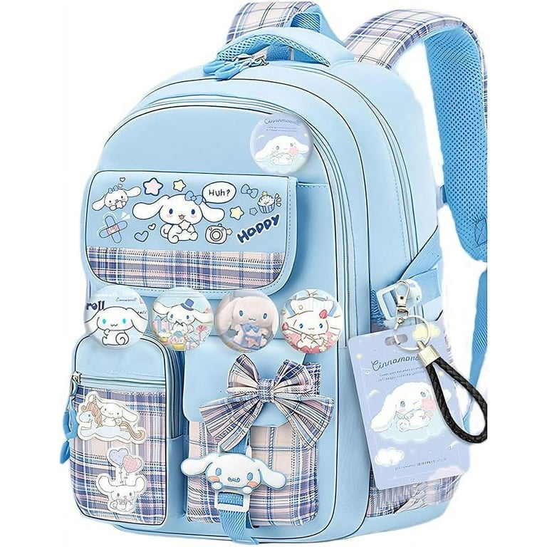 YAHAFEPYKawaii backpack with 18PCs accessories anime cartoon anti