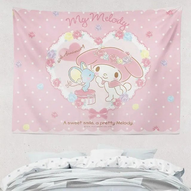 Kawaii cartoon pattern tapestry home decoration cute wall hanging cloth