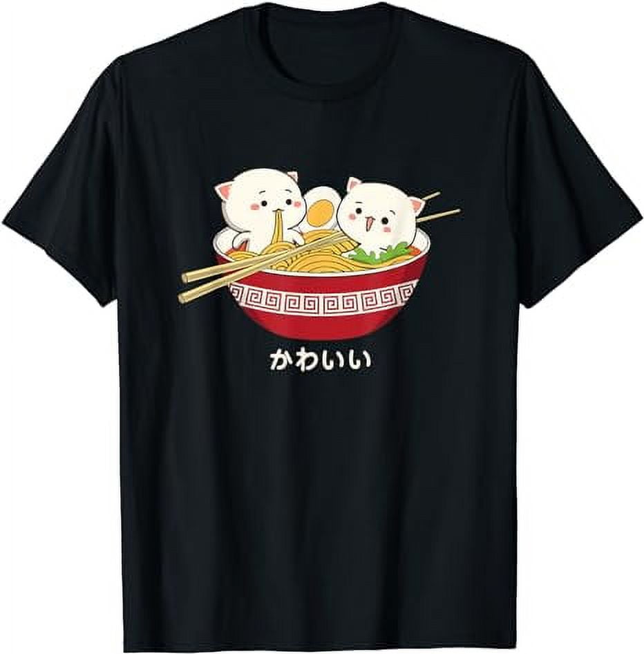 Kawaii Cat Japanese Tokyo Anime Cat Ramen T Shirt T Shirt 9646