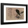 thumbnail image 1 of Kawanabe Kyōsai 14x11 Black Modern Framed Museum Art Print Titled - Full Moon with Crow on Plum Branch (1880s), 1 of 5