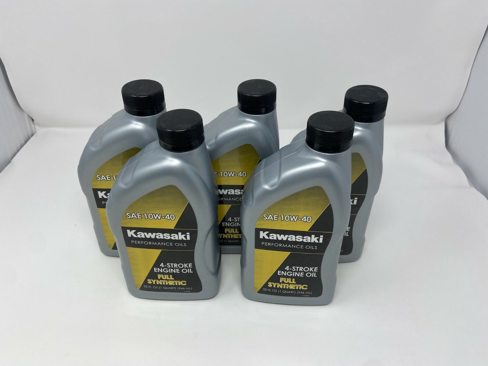 Kawasaki 10W40 4-Stroke Full Synthetic Oil 5 QUARTS K61021-207A 5 PACK