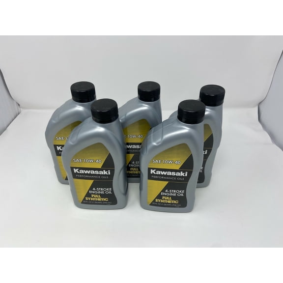 Kawasaki 10W40 4-Stroke Full Synthetic Oil 5 QUARTS K61021-207A 5 PACK