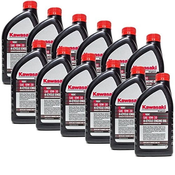 Kawasaki 12PK Quart Genuine OEM 4 Cycle Engine Oil K-TECH SAE 10W-30 99969-6081