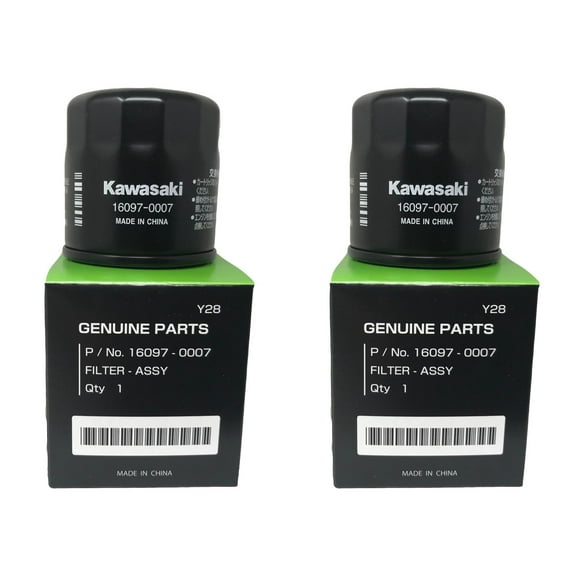 Kawasaki 16097-0007 2 Pack Oil Filter New OEM