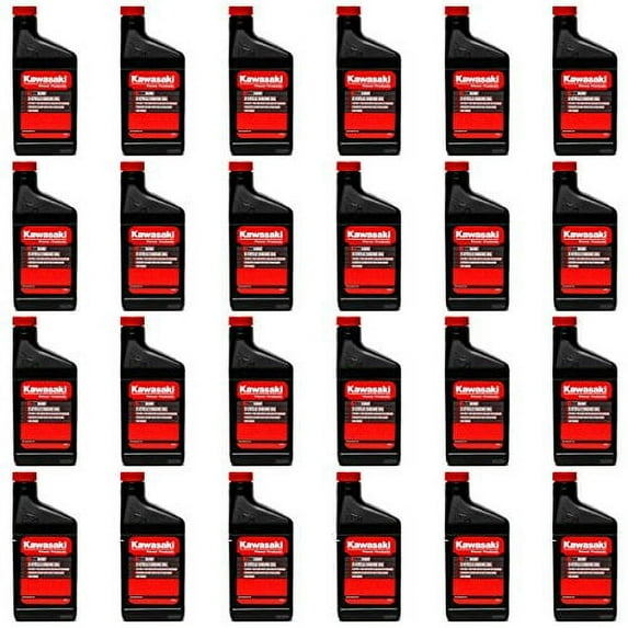 Kawasaki 24PK Motor Engine Oil 12.8 oz Bottle 2 Cycle Mix 5 Gallon Trimmers