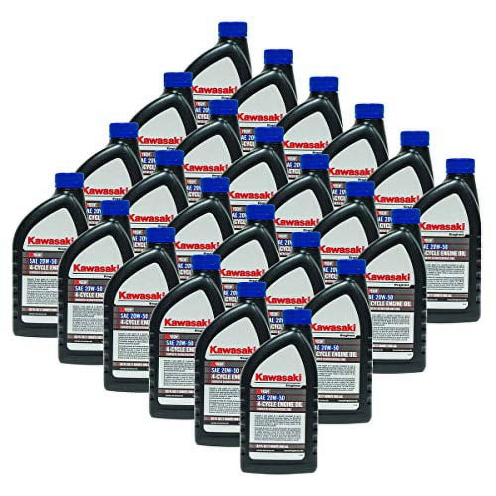 Kawasaki 24PK SAE 20W50 4-Cycle Engine Motor Oil OEM# 99969-6298 Quart Bottle
