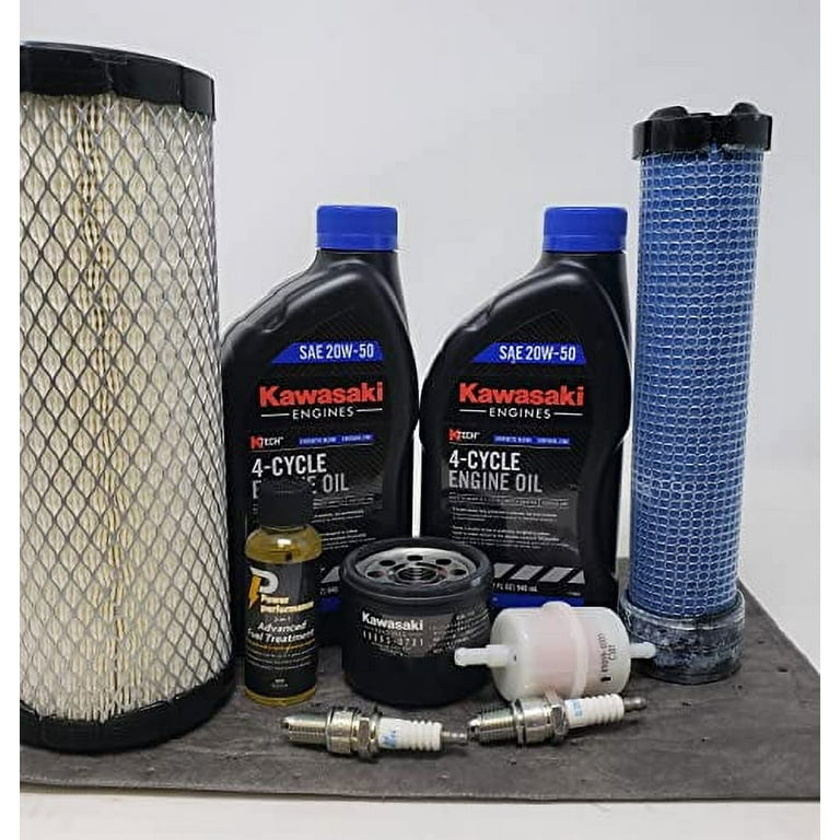 Kawasaki 20W-50 Maintenance Kit with Fuel Treatment for