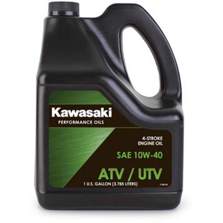 Kawasaki ATV/UTV 10W40 Engine Oil for Four Wheeler Motor, 1 Gallon