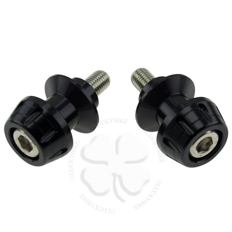 Kawasaki Black Swingarm Spools Slider ZZR 600 1200 Ninja ZX