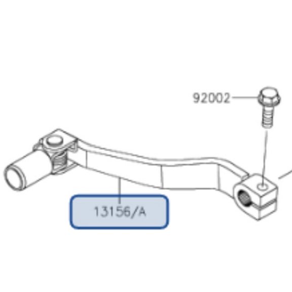 Kawasaki Gear Change Lever Factory OEM KLX230R 2022+ 13156-0696