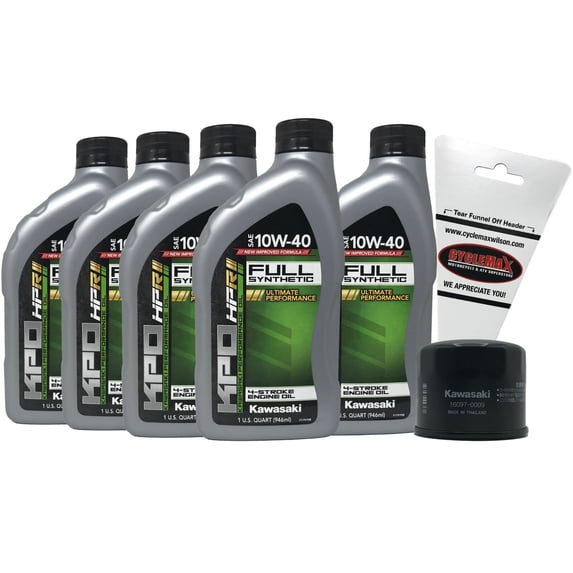 Kawasaki Genuine 2015-2022 Ninja H2 Carbon SX SE+ Full Synthetic Oil Change Kit