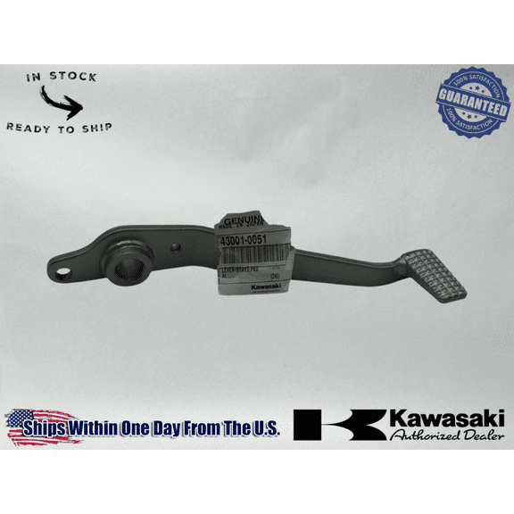 Kawasaki Genuine OEM 2006-08 NINJA 650R BRAKE PEDAL LEVER 43001-0051