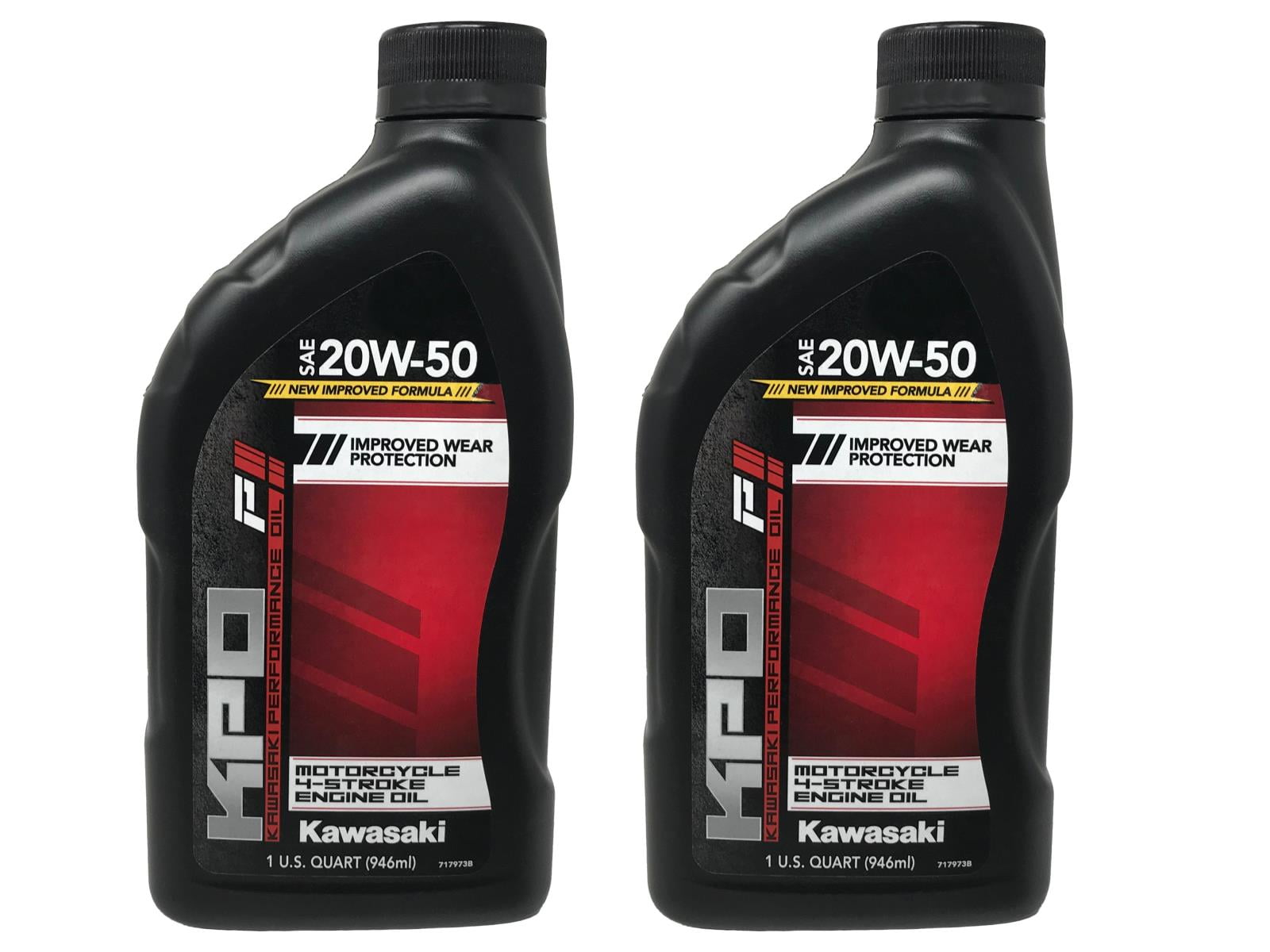 Kawasaki Genuine OEM KPO Full Synthetic 10W-40 Oil (Quart) - 2 Pack K61021-500-01Q