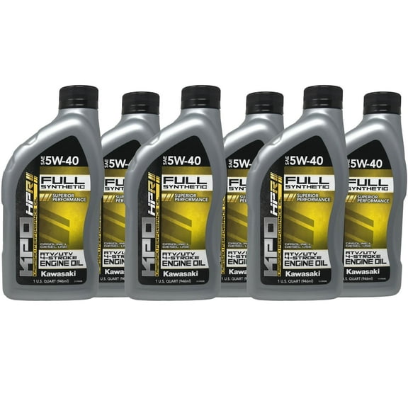 Kawasaki Genuine OEM KPO Full Synthetic 5W-40 Oil K61027-500-01Q - 6 Pack