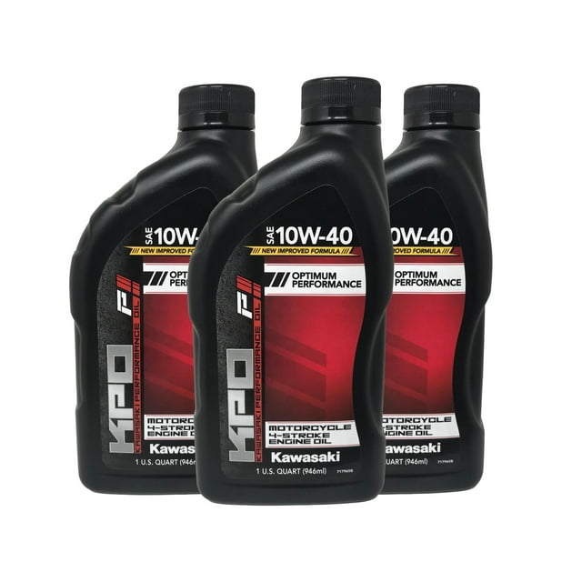 Kawasaki Genuine OEM KPO Motorcycle 10W-40 Oil Quart K61021-101-01Q - 3 ...