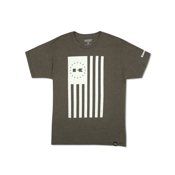 Kawasaki Heritage Tonal Freedom Flag T-Shirt K002-2602-GNSM