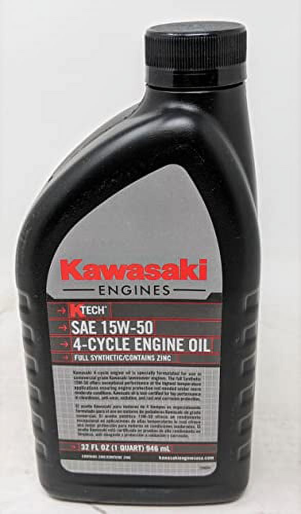 Kawasaki KTech Full Synthetic SAE 15W50 Engine Oil Quart 999696501