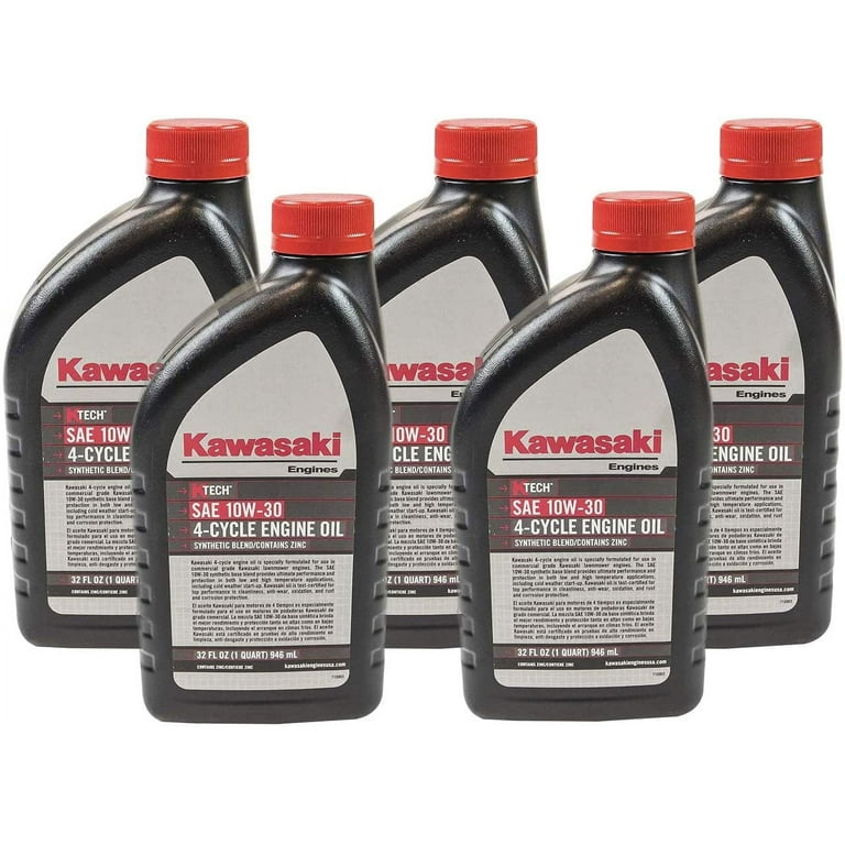 Kawasaki K-Tech Synthetic Blend Motor Oils 10W-30, 1 qt, 5