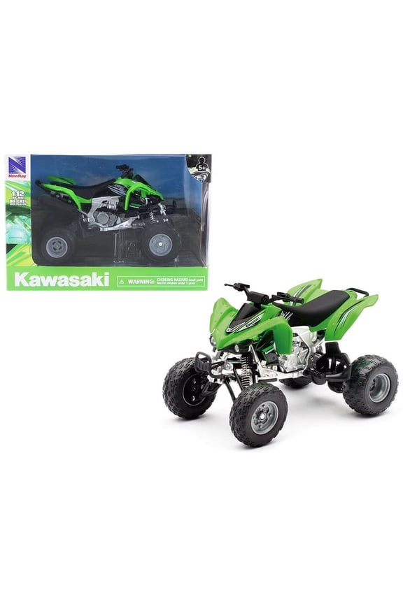Kawasaki KFX 450R ATV Green 1/12 Motorcycle Model by New Ray
