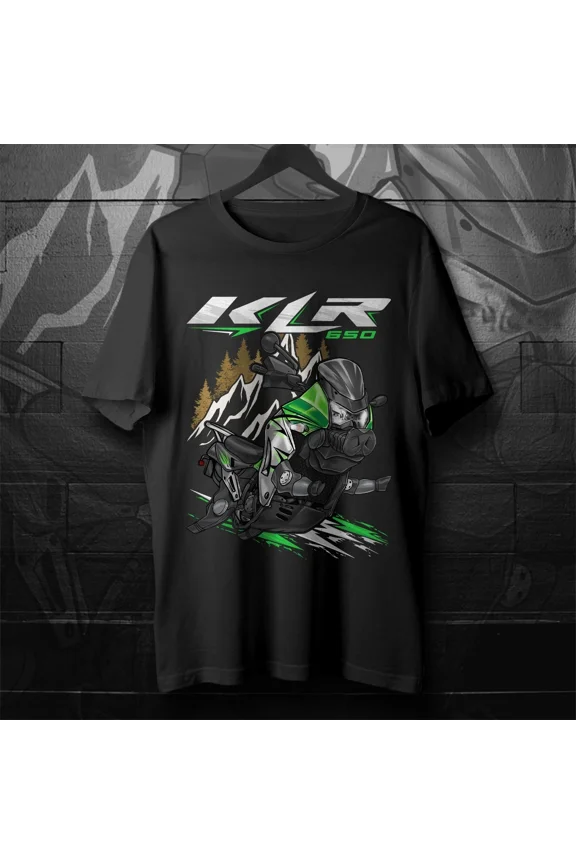 Kawasaki KLR650 2008-2018 Pig T-Shirt, Motorcycle Tee Shirt for ADV Riders