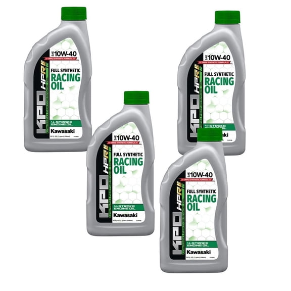 Kawasaki KPO Full Synthetic Racing 4-Stroke Oil 10W40 4 Quart Kit K61021-50R-01Q