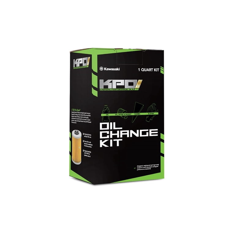 Kawasaki, Oil Change Kit, 99974-0161, includes filters gloves