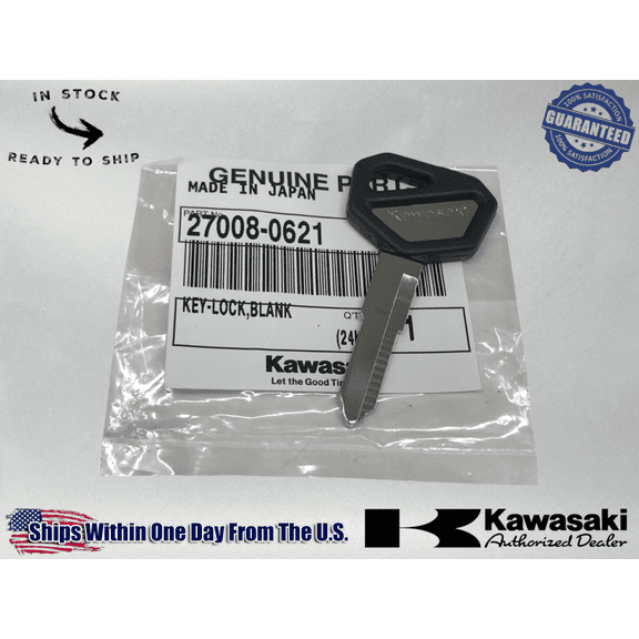 Kawasaki Key Blank Ninja ZX11 250R 600R Concours GPZ 1100 Eliminator 27008-0621