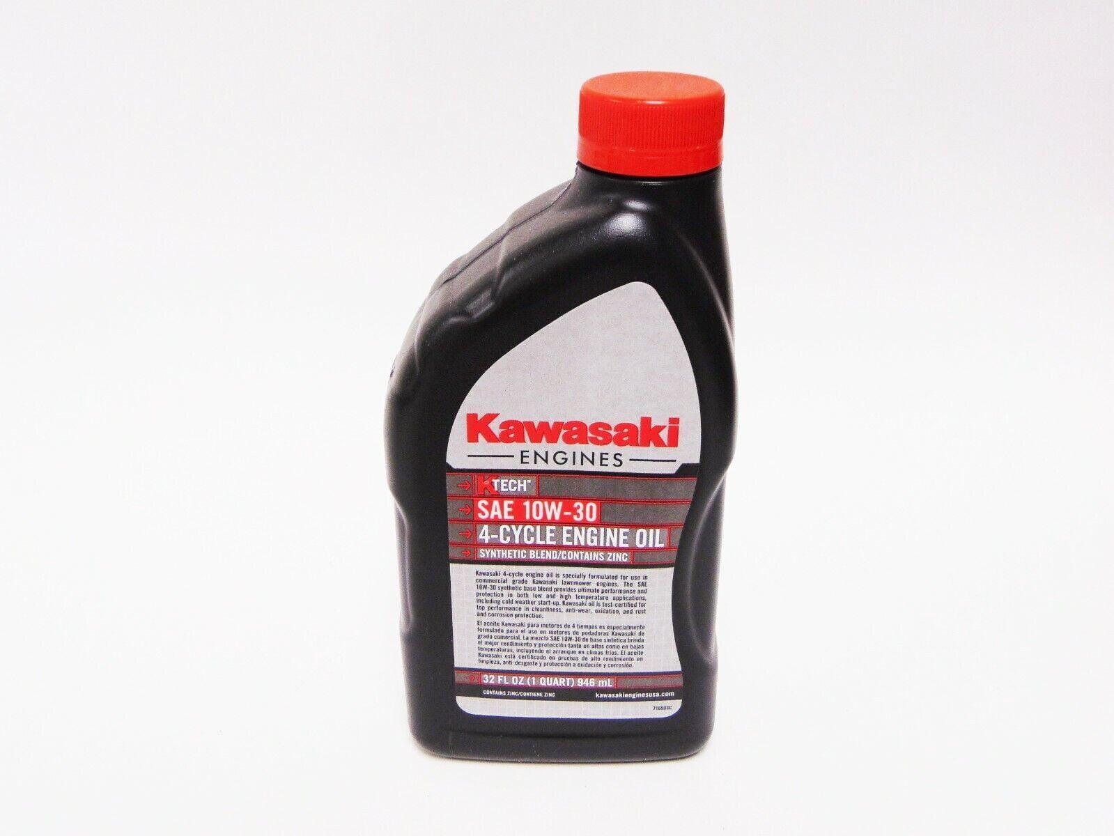 Kawasaki Ktech 4-Cycle Engine Oil 10W-30 1 Qt Bottles- 99969-6081
