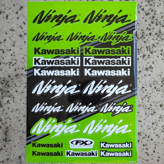Kawasaki Ninja 250 300 500 ZX6 ZX6R ZX9 ZX9R ZX10R ZX14 DECALS STICKERS GRAPHICS