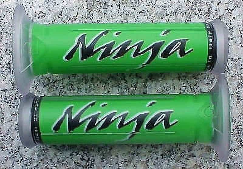 Kawasaki Ninja 250 300 500 ZX6 ZX6R ZX9R ZX10 ZX10R ZX12R GREEN GEL HAND GRIPS