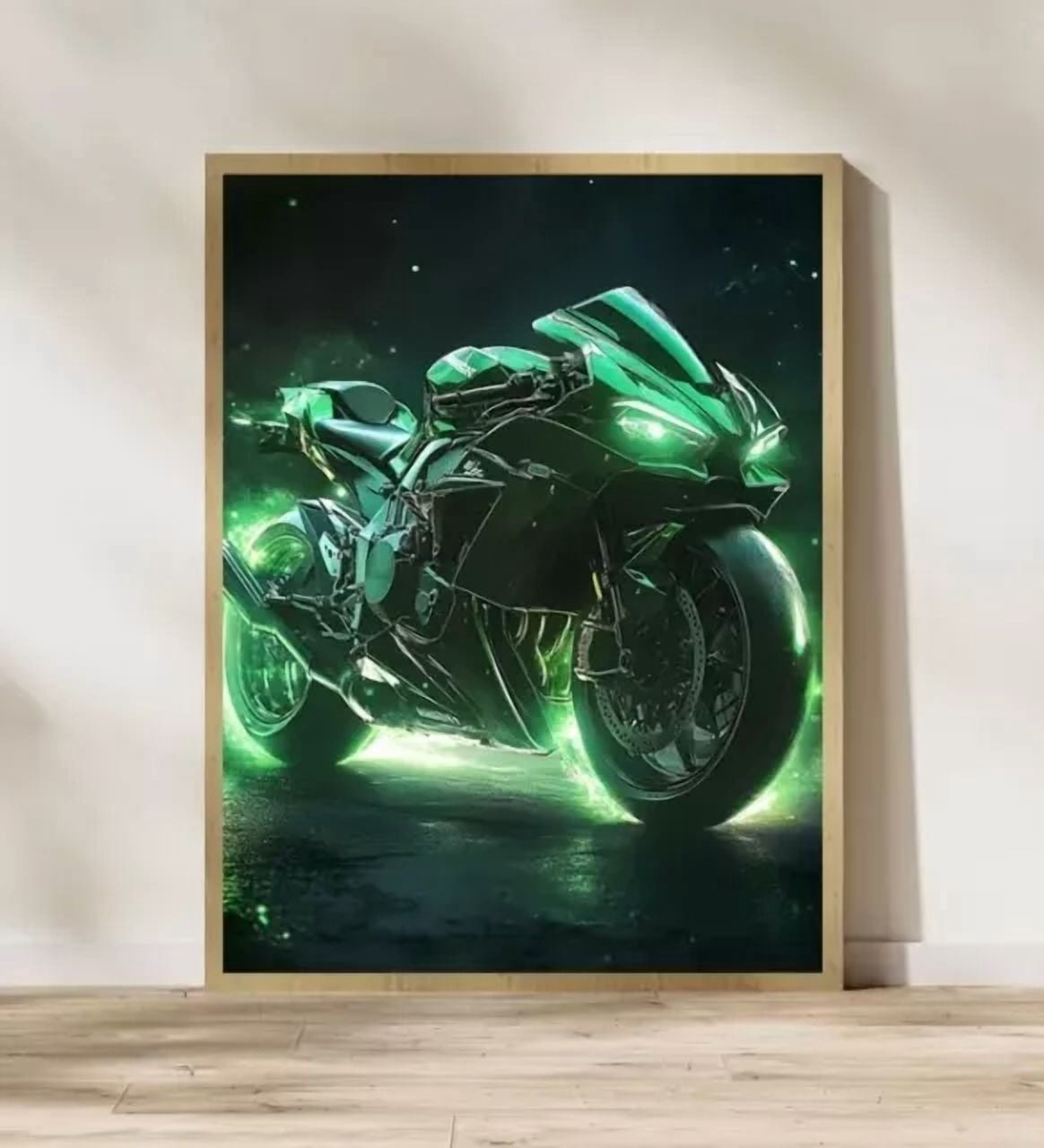Kawasaki Ninja H2R Motorcycle Cute Poster , Poster Print Only - Walmart.com