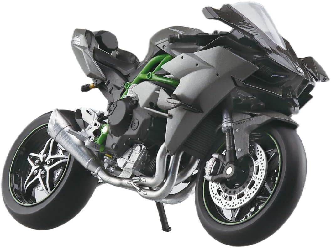 Kawasaki Ninja H2R Motorcycle DieCast Model, Complete Motorcycle Kawasaki Ninja H2R '19, 1:12 Kawasaki Ninja H2R Motorcycle DieCast Model Suspension and Free Roller, Toy Car, Motorcycle Collection