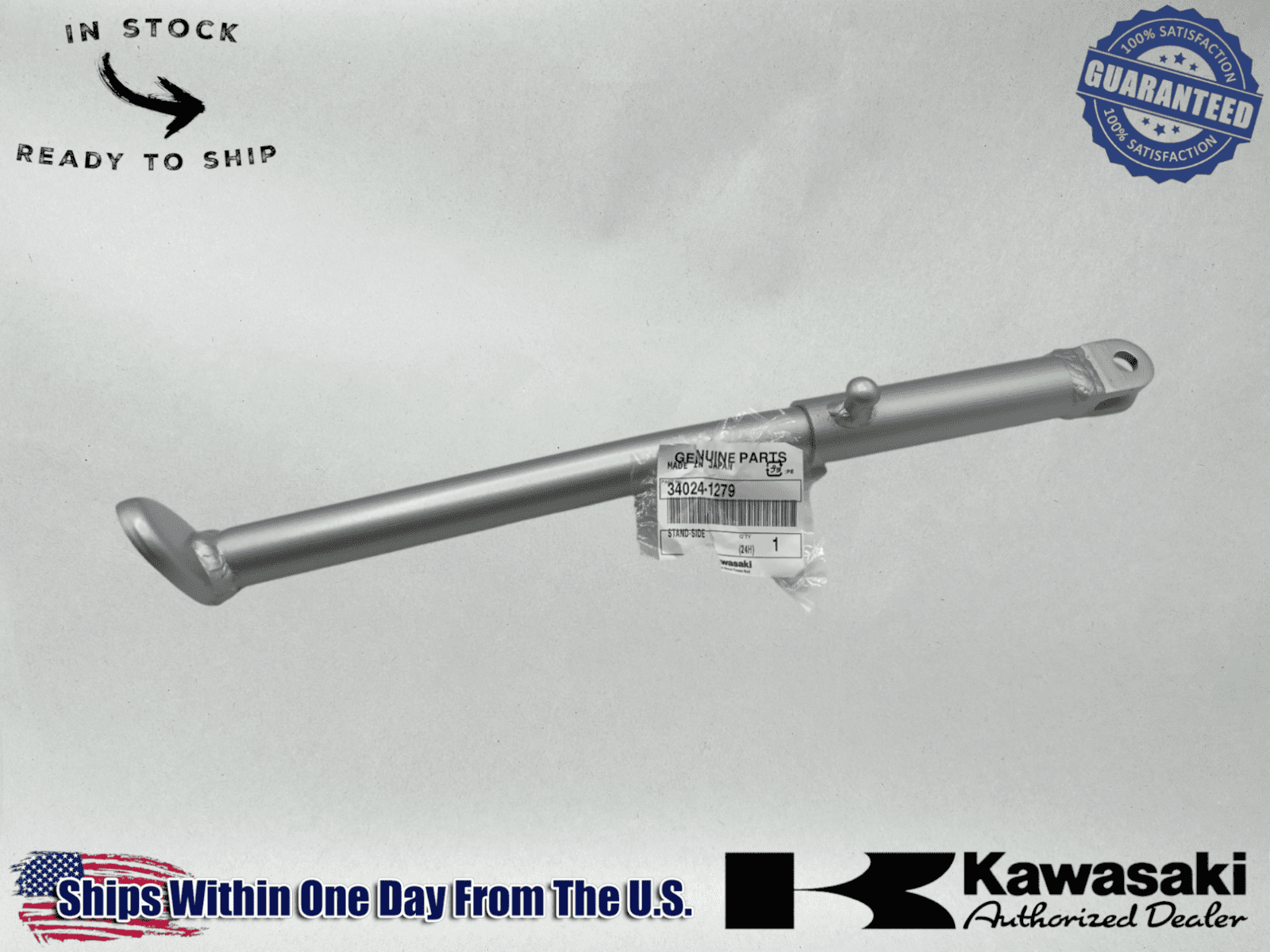 Kawasaki OEM 1991-06 KDX200 220 250 SIDE STAND KDX 220R 200 250 34024 ...