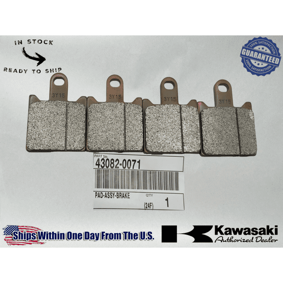 Kawasaki OEM 2006-11 CONCOURS 14 NINJA ZX-14R FRONT BRAKE PAD SET 43082-0071